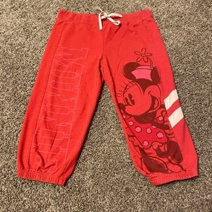 Disney World Minnie Mouse Crop Sweatpants